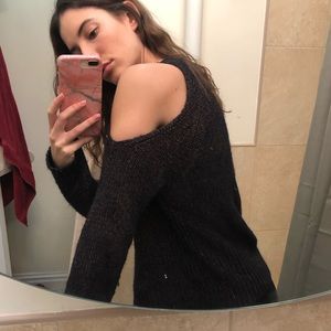 Intermix Cold Shoulder Sweater